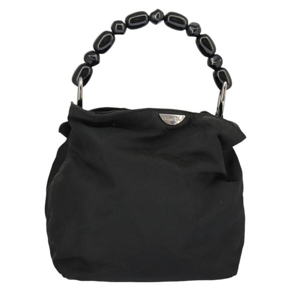 DIOR Hand Bag Nylon Black Silver - Picture 1 of 16